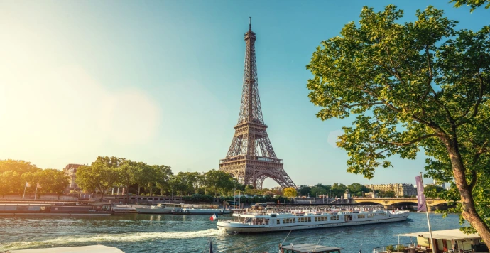 The Eiffel Tower and the Seine in Paris, home to an ESDAC campus