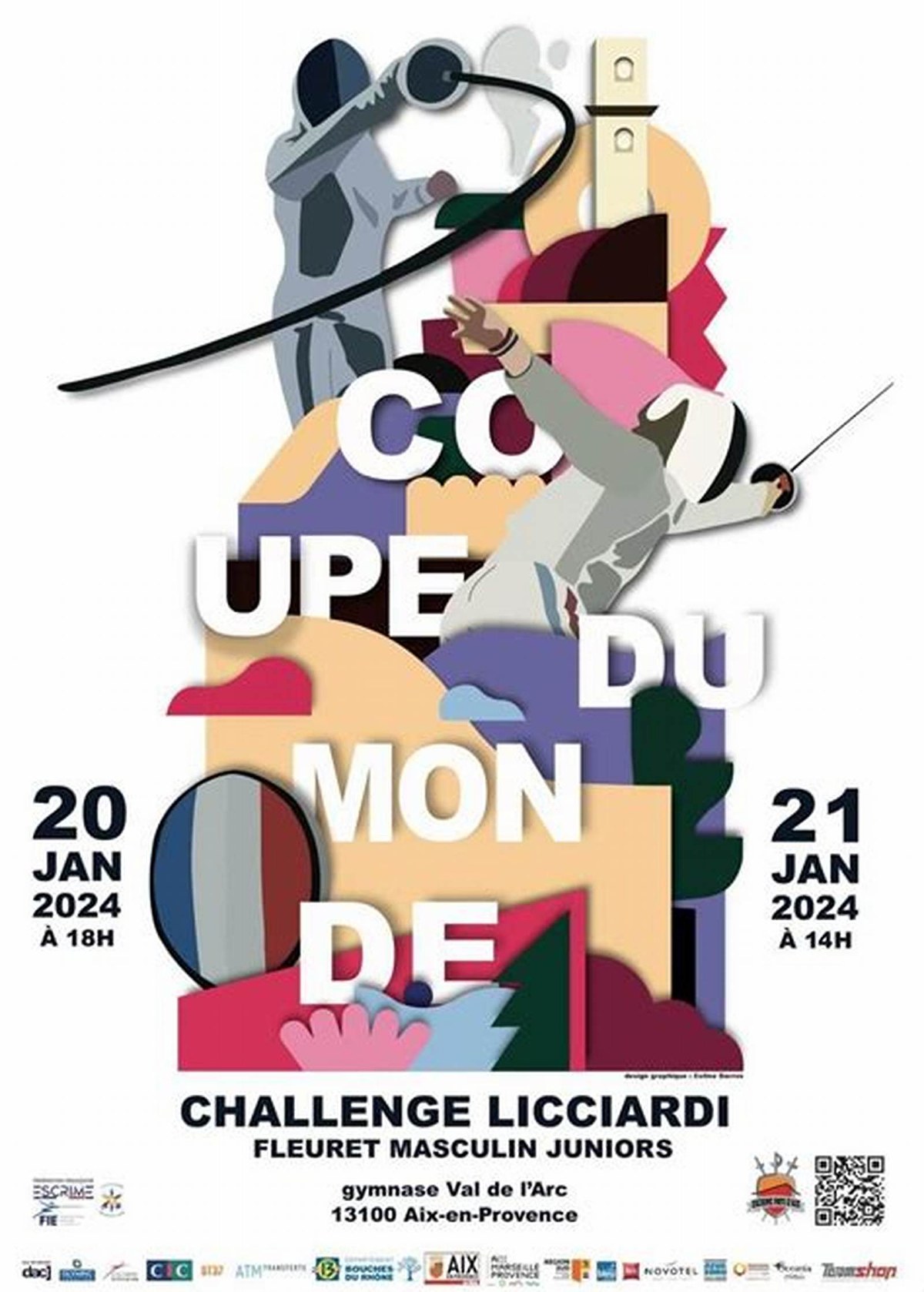Colline réalise l'affiche de la Coupe du Monde de Fleuret Masculin Junior !
